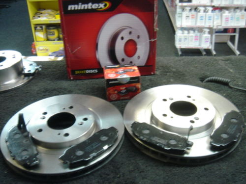 FOR HONDA ACCORD TYPE R MINTEX FRONT   BRAKE DISC & PADS NEW SET