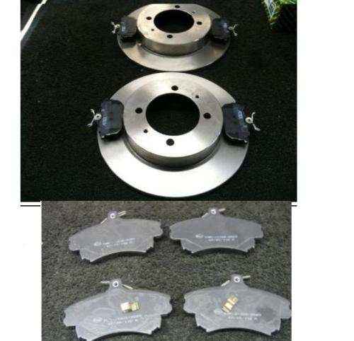 VOLVO S40 V40 1998-2003 2 REAR BRAKE DISC REAR FRONT BRAKE PADS