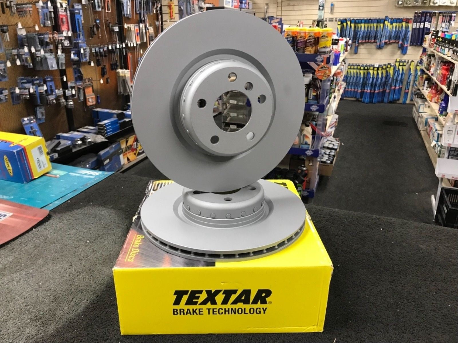 BMW E60 E61 E63 E64 535d 635d 550i FRONT 348MM X 36MM TEXTAR BRAKE DISCS ONLY