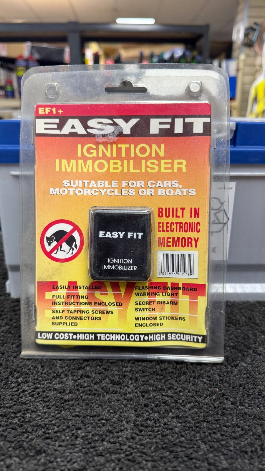 ANTI-THEFT THEFT DETERRENT EASY FIT CAR MOTORCYCLE BOAT IGNITION IMMOBILISER KIT