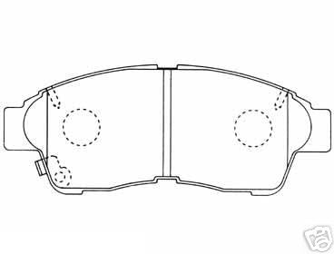 FOR TOYOTA COROLLA 1999on  BRAKE PADS REAR CHASIS  JT 