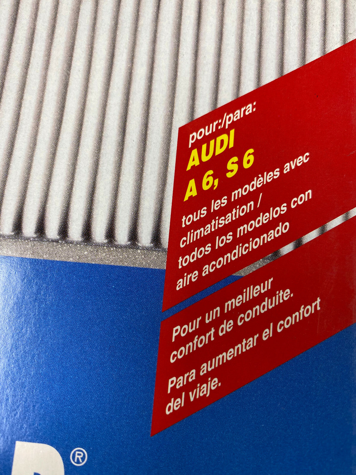 MAHLE CABIN POLLEN FILTER AUDI A6 S6 C4 