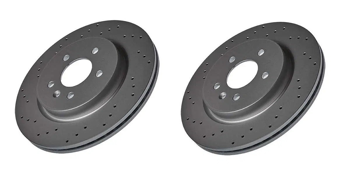 PERFORMANCE REAR DRILLED BRAKE DISCS ASTRA J GTC VXR TURBO 13429575 314MM