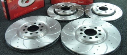 AUDI TT 1.8T QUATTRO 225 BRAKE DISC  FRONT REAR MINTEX DRILLED GROOVED 