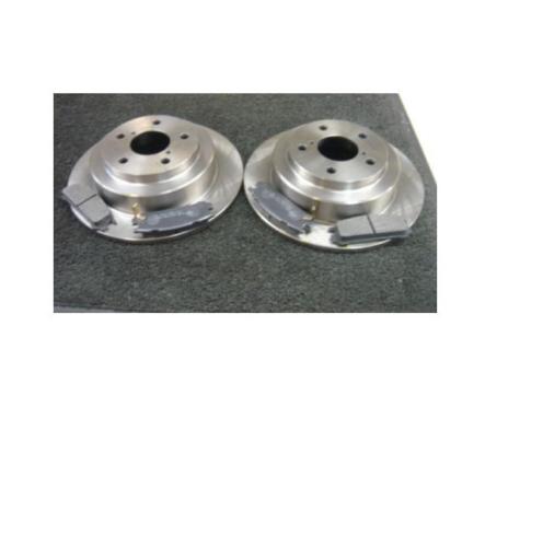 FOR SUBARU IMPREZA LEGACY FORESTER REAR BRAKE DISCS PADS SOLID 266MM