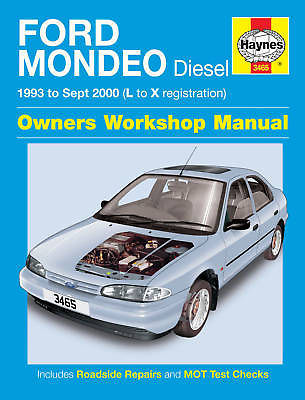 HAYNES MANUAL FORD MONDEO DIESEL 1993 TO 1996 L TO N REGISTRATION 