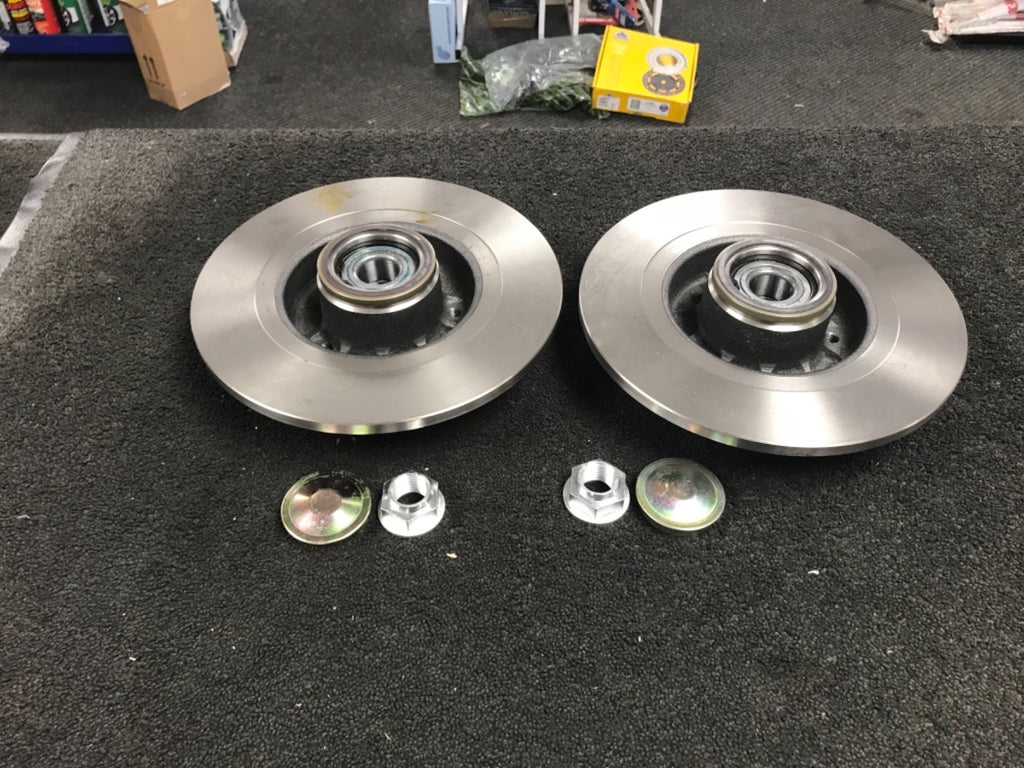 RENAULT LAGUNA 16V 1.9 2.2 DCI  2001-2006 REAR BRAKE DISC WITH BEARING FITTED