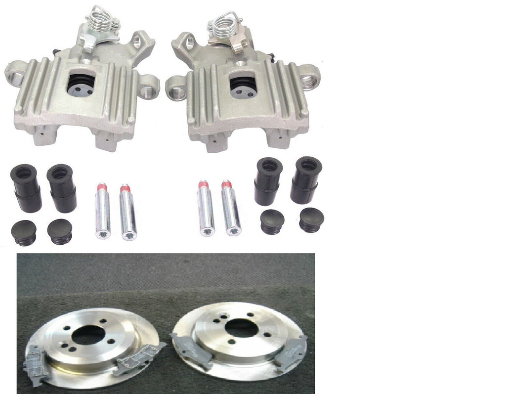 2 REAR BRAKE CALIPER BRAKE DISC PADS MINI ONE COOPER S CONVERTIBLE R50 R53 01-03