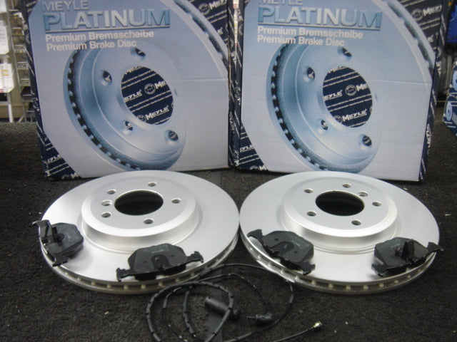  BMW 3SER E46 330i 330D 330i 330Ci MEYLE FRONT BRAKE DISC PLATINUM BRAKE PADS