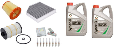 FOR A6 RS6 AVANT TFSI V8 QUATTRO MK4 4G C7 SERIVE KIT OIL AIR FUEL POLLEN PLUGS