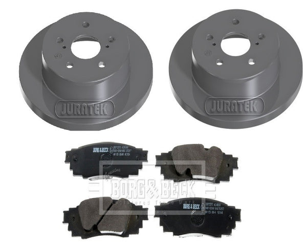 BRAND NEW REAR BRAKE DISCS PADS SET FIT TOYOTA CHR CH-R 2.0 GR SPORT 281MM
