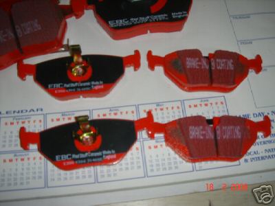 SAAB 900 9000 2.0 2.3 EBC REDSTUFF FRONT BRAKE PADS NEW