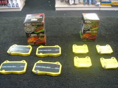 FOR NISSAN 350Z FRONT REAR BRAKE PADS  EBC YELLOWSTUFF BRAKE 