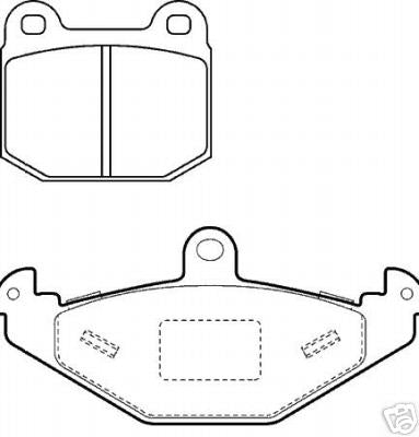 VAUXHALL VX220 ALL FRONT & REAR EBC GREEN STUFF PADS