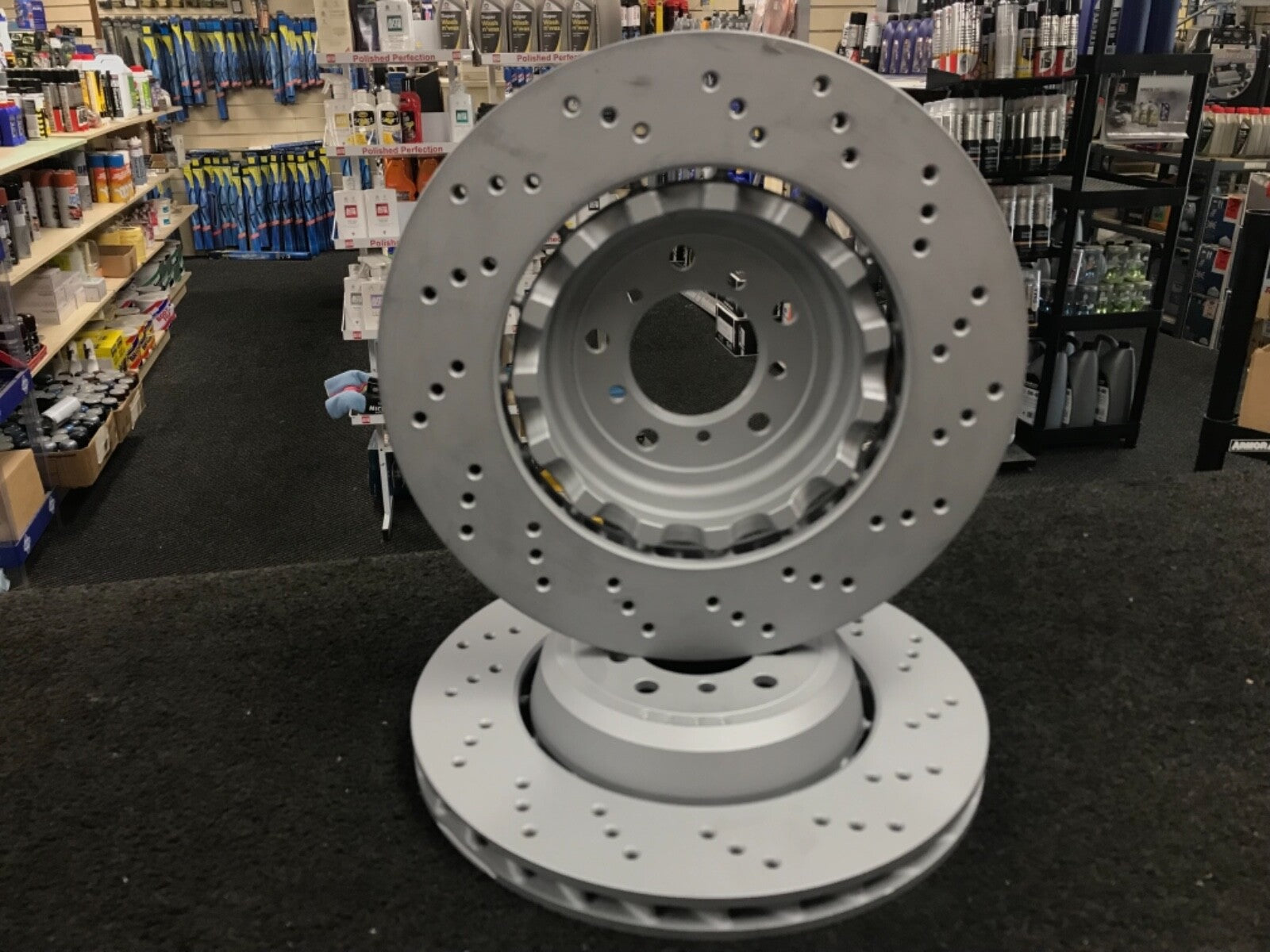 BRAKE DISCS FOR BMW M3 E90 E92 E93  DRILLED FRONT REAR PERFORMACE BRAKE DISCS
