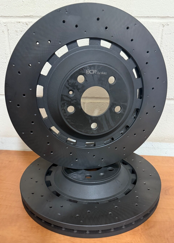 FOR AUDI RS3 8V FRONT DRILLED COATED BRAKE DISC PAIR 8V0615301C/S/P  370mm
