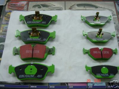 BMW 316 318 320 325 E46 BRAKE PADS EBC GREEN STUFF FR R