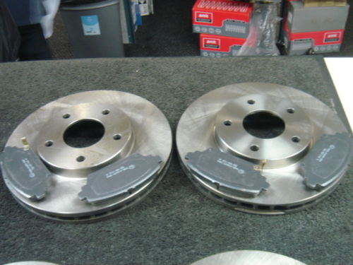 FOR NISSAN ALMERA TINO FRONT BRAKE DISCS BRAKE  PADS FRONT