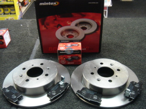 ROVER 25GTI 220 420 TURBO REAR MINTEX BRAKE DISCS PADS 