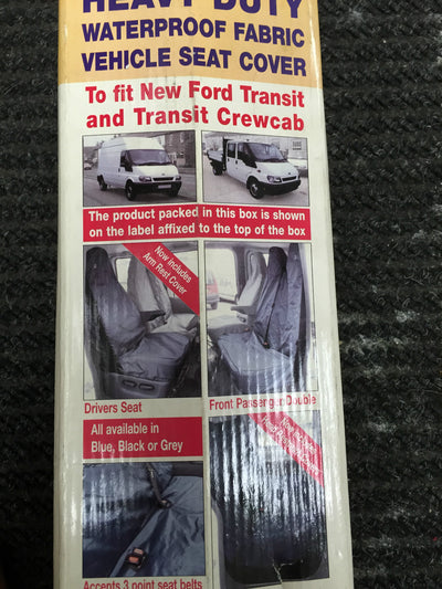 FORD TRANSIT CREW CAB HEAVY DUTY NYLON WATER PROOF MUD OIL RESISTANT SEAT COVER