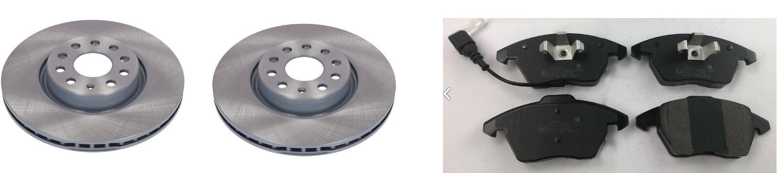 FOR LEON OCTAVIA SUPERB 04  TOURAN FRONT BRAKE DISCS and PADS 312MM