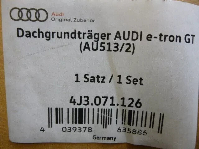 GENUINE AUDI E-TRON GT 2021 ROOF BARS BRAND NEW 4J3071126