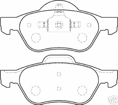 RENAULT LAGUNA  MK2 01> FRONT BRAKE PADS 16" 17" WHEELS