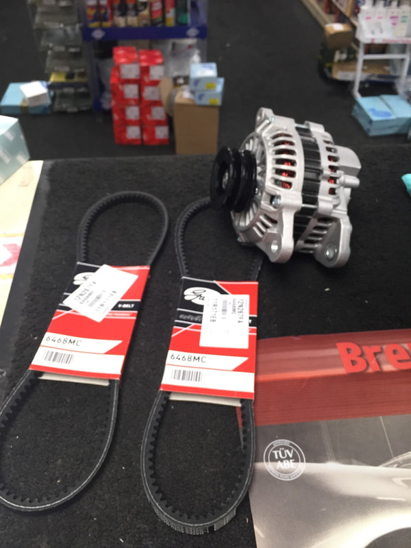 FOR MITSUBISHI DELICA 2.8 TD 06/97ONWARDS ALTERNATOR WITH ALTERNATOR+AC BELTS