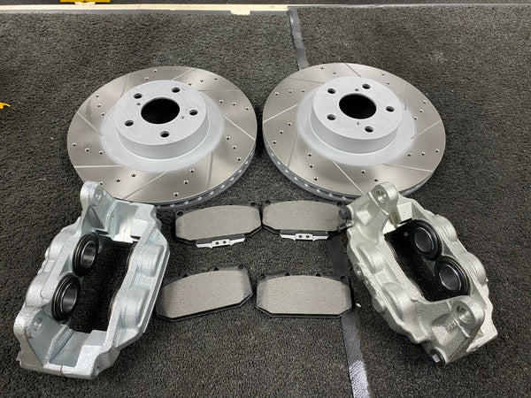 4 POT FRONT BRAKE CALIPER  UPGRADE FOR LEGACY IMPREZA WRX TURBO GC8 STI TYPE R