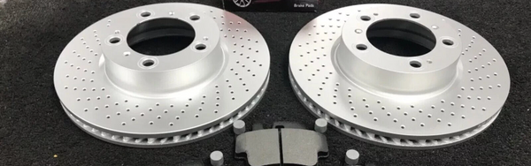 2 DELPHI PERFORMANCE REAR BRAKE DISC FOR PORSCHE 911 CARRERA S 991  997  330MM