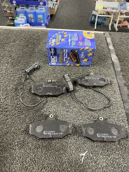 FOR FORD GRANADA 1.8 MK 3 EBC  REAR  BRAKE PADS SET OF 4