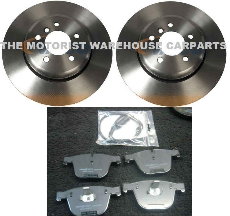 FOR BMW F10 535D 535  M SPORT FRONT 348MM BRAKE DISCS PADS & SENSOR NEW