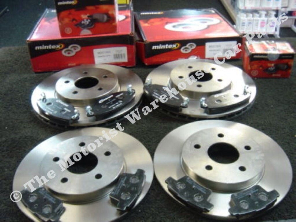 FORD MONDEO ST 2.2TDCI BRAKE DISC MINTEX BRAKE DISC BRAKE PADS FRONT REAR 