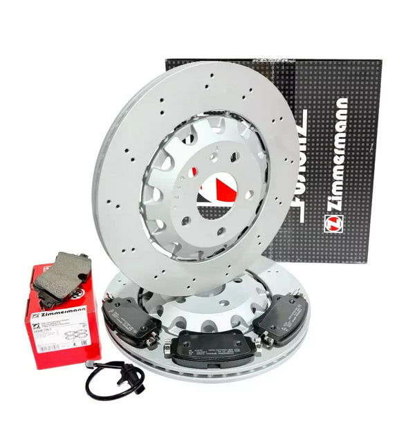AUDI RS5 B9 (2017-24 ZIMMERMAN REAR BRAKE DISC REAR BRAKE PADS  8W0615601G
