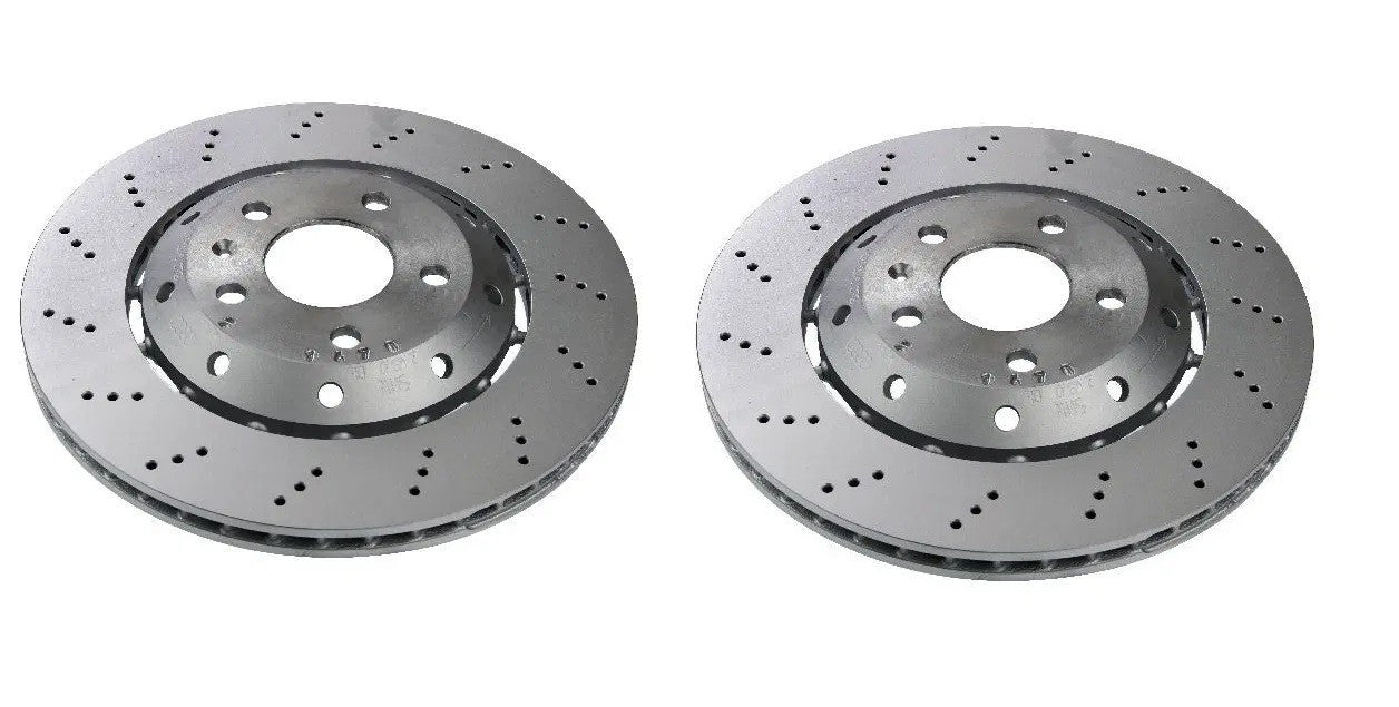 FOR AUDI RS4 B7 REAR LEFT RIGHT BRAKE DISCS PAIR 324mm 8E0615601AB 8E0615602D
