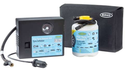 RING RTK4 FLAT TYRE REPAIR KIT TYRE REPAIR KIT SEALENT SEALENT & COMPRESSOR