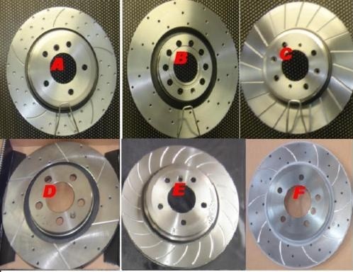 FOR LAND ROVER RANGE ROVER 4.4  DRILLED GROOVED BRAKE DISC FR+RR