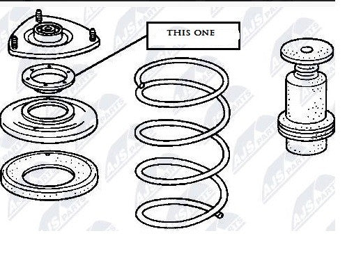 FOR HONDA CIVIC EP3 TYPE R FRONT TOP STRUT MOUNTING BEARINGS NEW PAIR 2000 TO 07