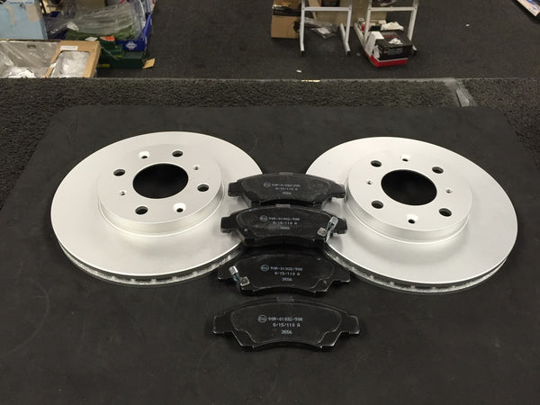 FOR HONDA JAZZ BRAKE DISCS & BRAKE PADS FRONT 2002> MODELS