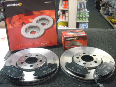 SKODA FABIA 1.9TDI 2.0VRS MINTEX FRONT BRAKE DISCS BRAKE PADS