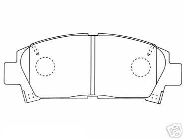 FOR TOYOTA CAMRY 2.2 PICNIC RAV4 BRAKE PADS FRONT NEW