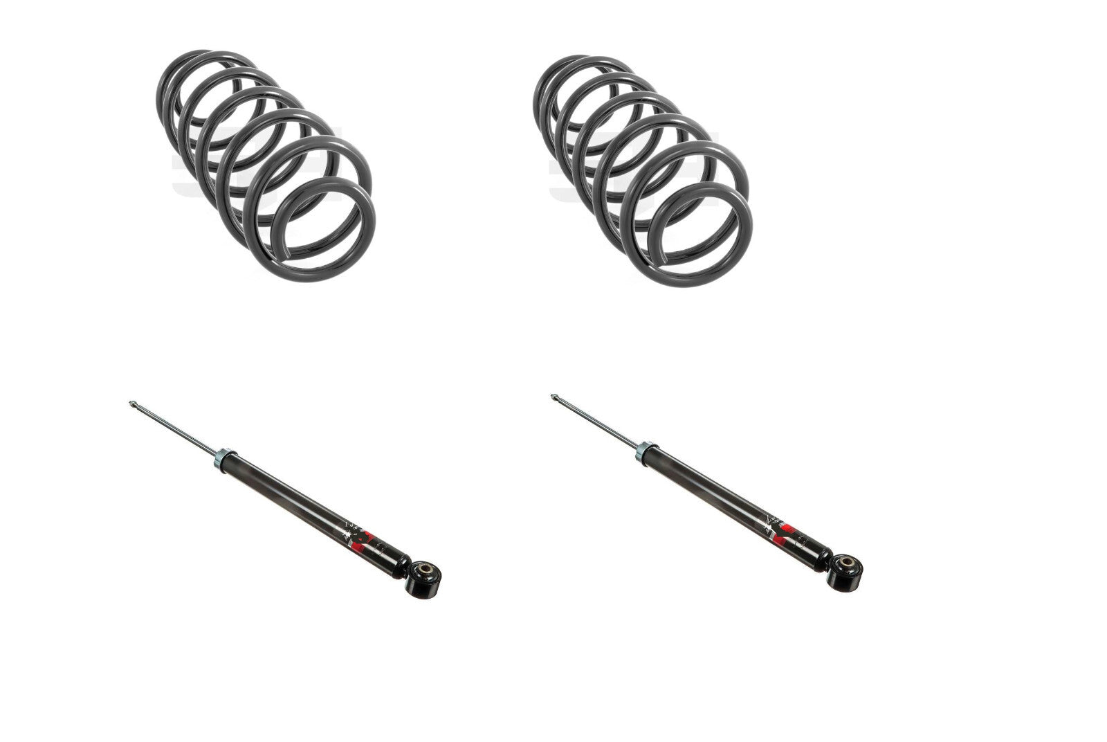 2 REAR COIL SPRINGS 2 REAR  GAS SHOCK ABSORBER FORD FUSION