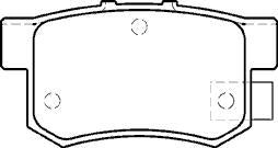 FOR HONDA CIVIC 2001- 1.4 1.6 1.7TD BRAKE PADS REAR MINTEX