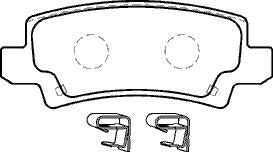 FOR TOYOTA COROLLA VVTI D4D BRAKE PADS REAR MINTEX