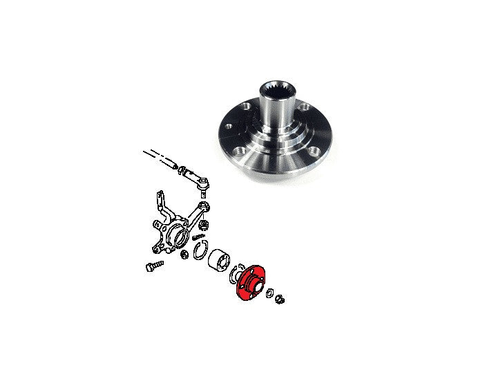 Wheel Hub fits VW CADDY Mk1 Front 1.5 1.6 1.8 1.6D 82 to 92 175407615 VOLKSWAGEN