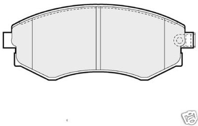FOR HYUNDAI LANTRA COUPE SONATA FRONT BRAKE PADS NEW
