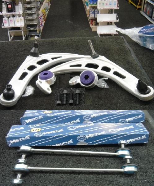 BMW 3 SER E46 ESTATE LOWER WISHBONE ARM BUSH UPRATED POLY BUSH MEYLE HD LINKS