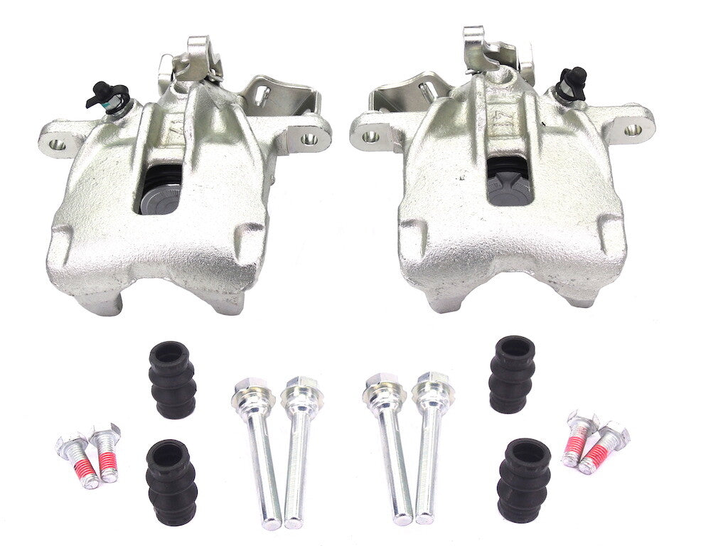 2 NEW REAR BRAKE CALIPER + SLIDER GUIDE PINS FOR RENAULT TRAFIC DCi DTi 2001-20