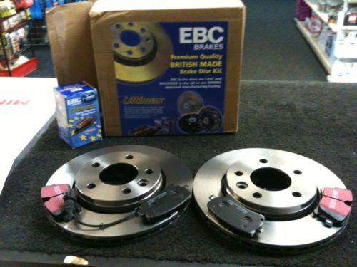 TRANSPORTER T5 VENTED EBC REAR BRAKE DISCS PADS 16" 17"