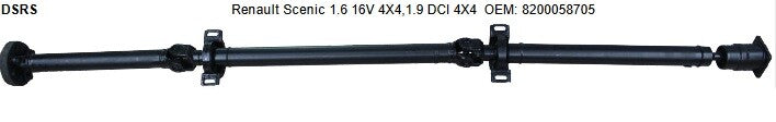 New Propshaft Complete for Renault Scenic I 00-03 1.8 4x4 1.9 2.0 RX4 8200058705